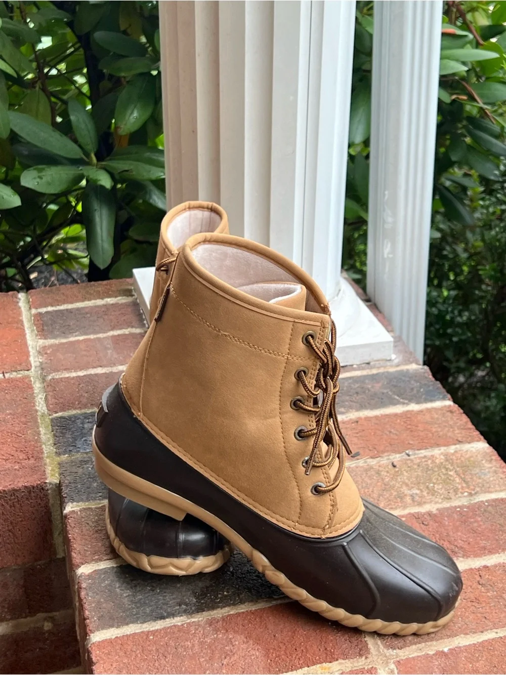 JBU Men’s Tan and Brown Waterproof Duck Boots